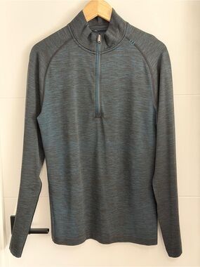 Lululemon: Men's Half-Zip Long Sleeve Top - Size Medium (ptp approx 19in)